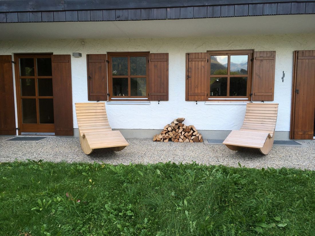 Relaxen auf der Terrasse von Chalet Anna