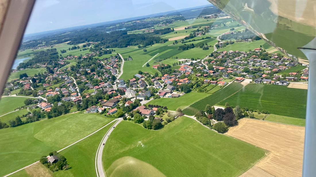 Breitbrunn aus der Luft