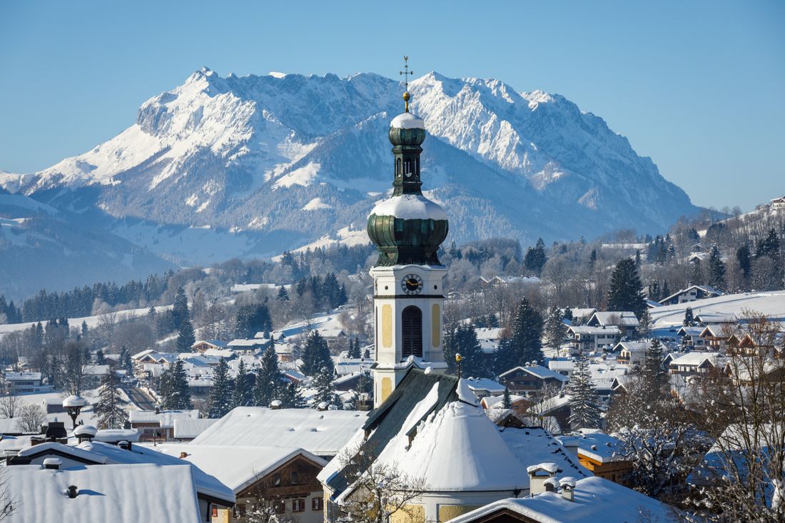 Ortsansicht Reit im Winkl mit Kaiserblick