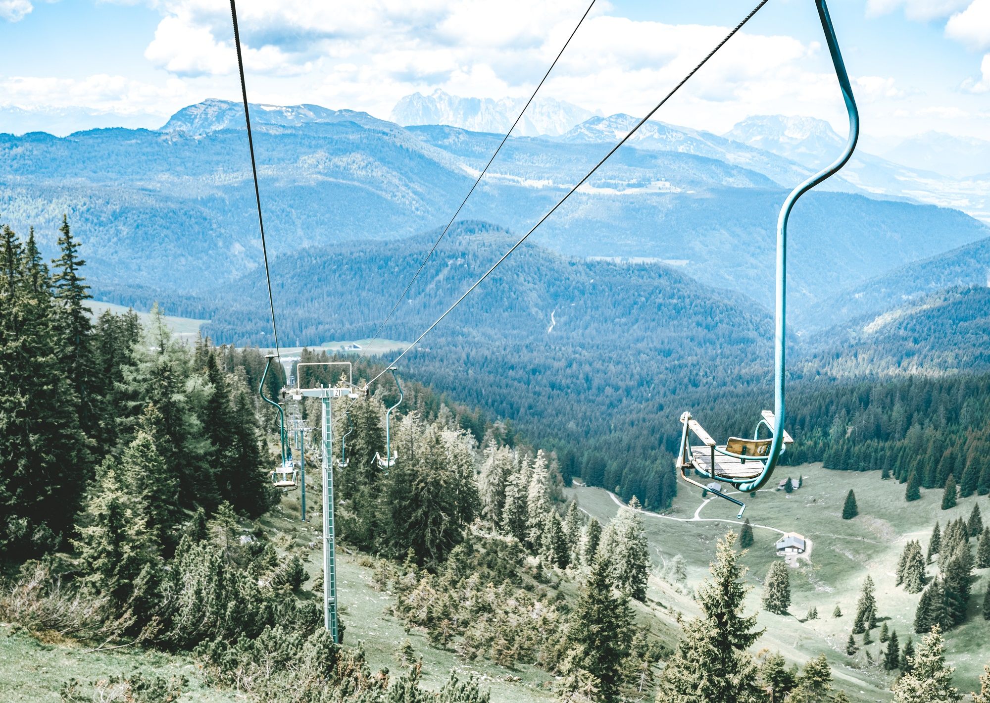 Nostalgie Sesselbahn Panorama