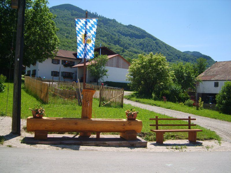 Dorfplatz in Bayern