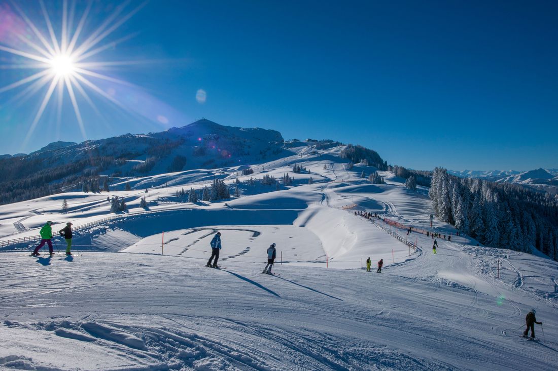 View of the Steinplatte ski area