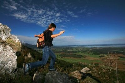 Blick vomEngelstein zum Chiemsee