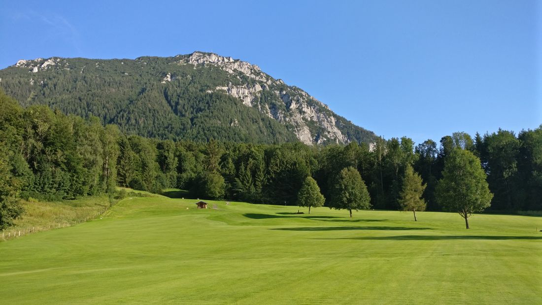 Blick auf den Rauschberg nähe Haus