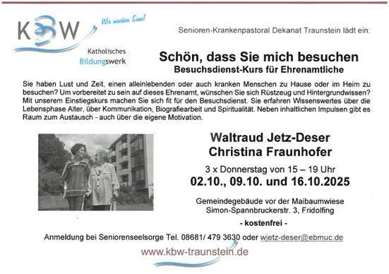 Schön, dass Sie mich besuchen