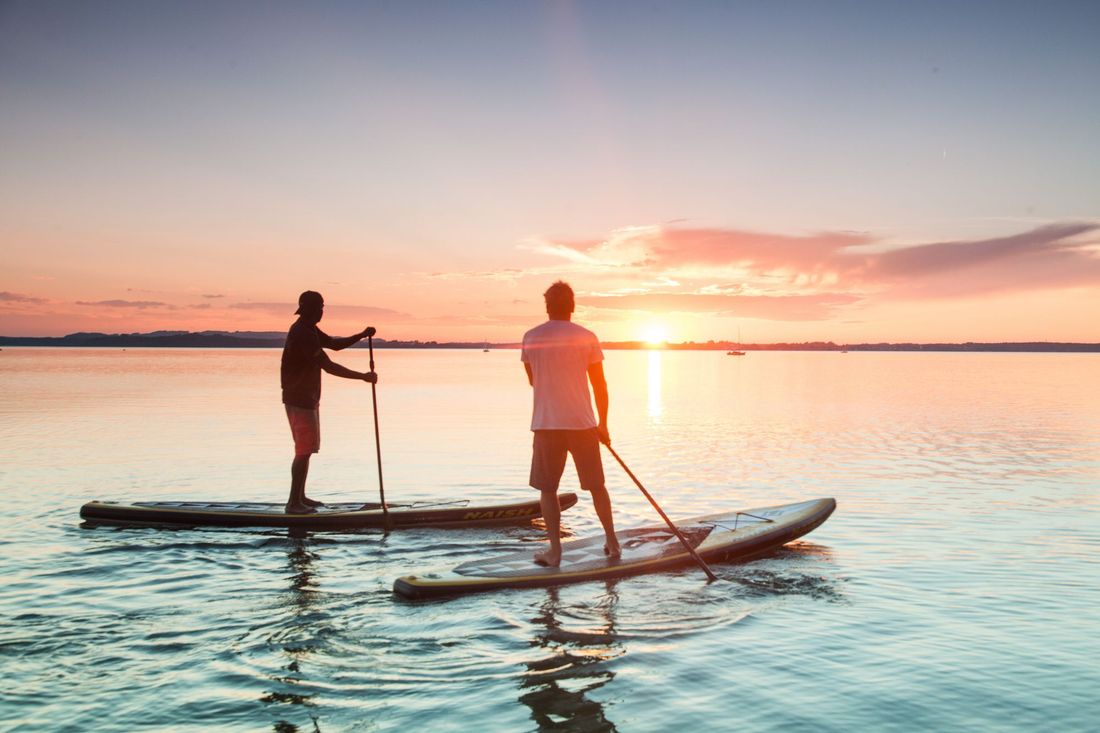 Sonnenuntergang am Chiemsee