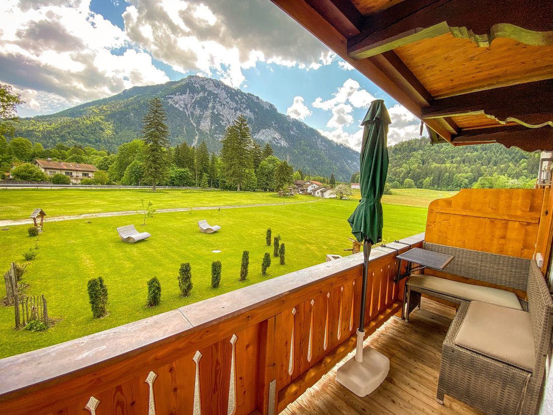 Blick vom Balkon