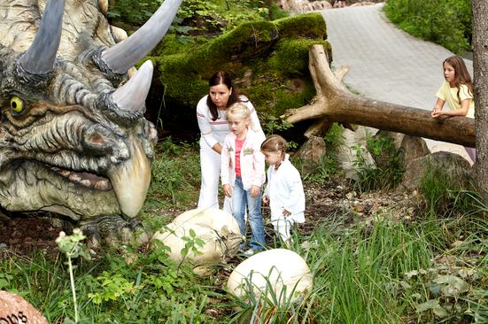 Berg der Dinosaurier im Freizeitpark