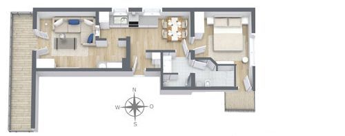 Grundriss Wohnung 3