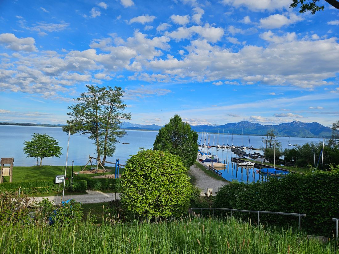 Chiemsee, Strandbad & Segelhafen