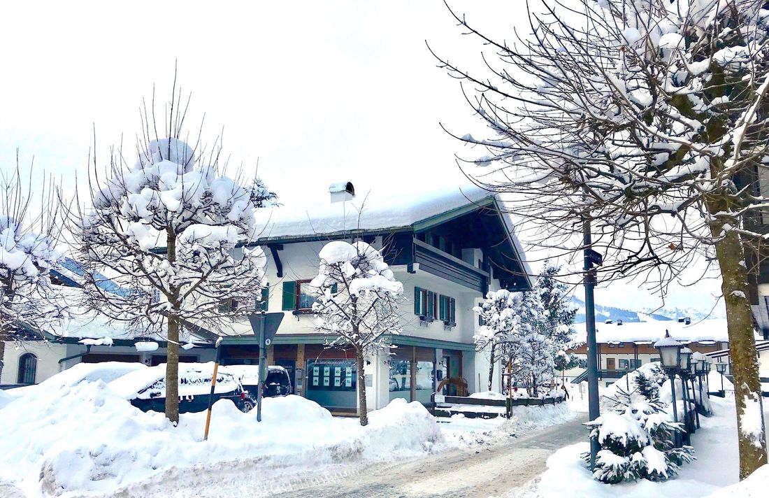 Das Haus im Winter - zentral und dennoch sehr ruhig gelegen