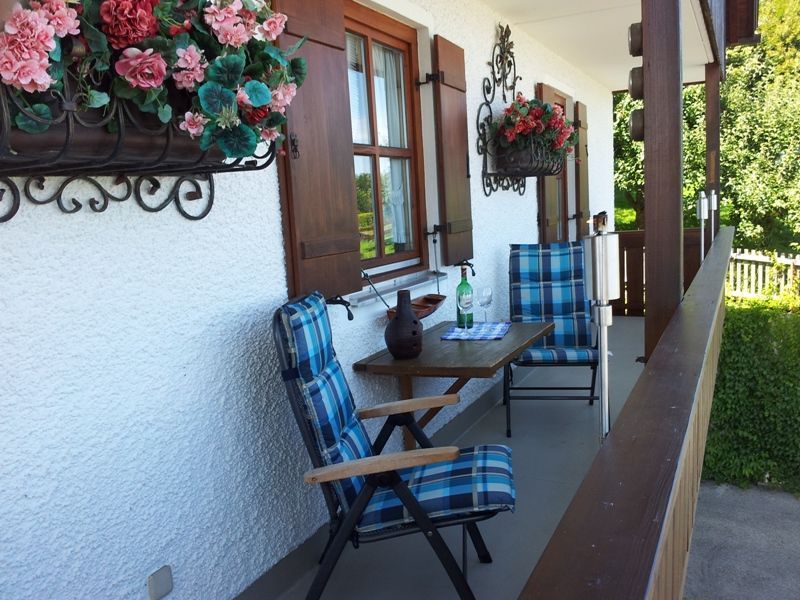 Blick auf den Balkon