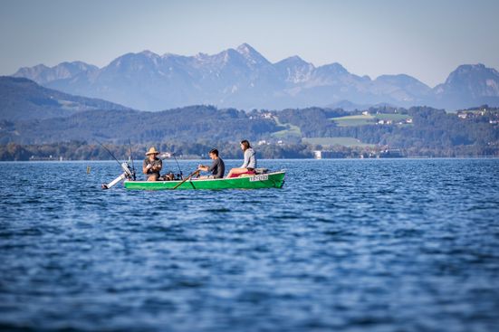Angler auf dem Chiemsee