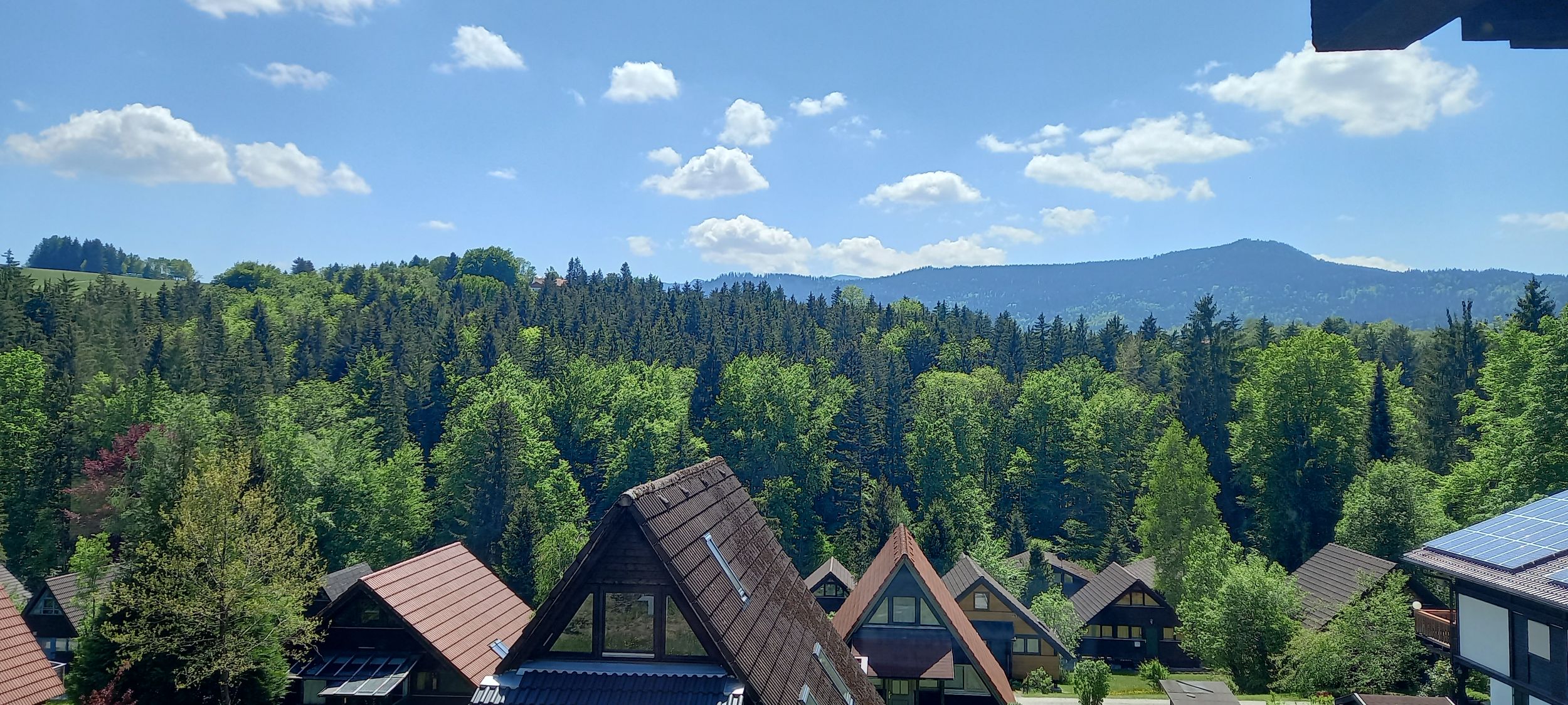 Panoramablick vom Balkon aus