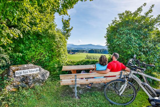 Radpause am Bichlpass