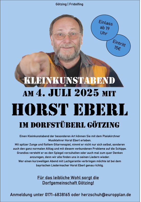 Plakat Horst Eberl