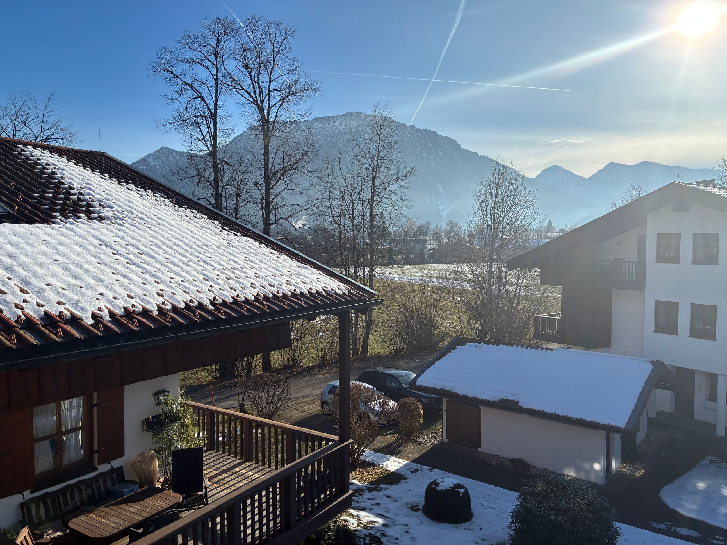 Blick vom Balkon