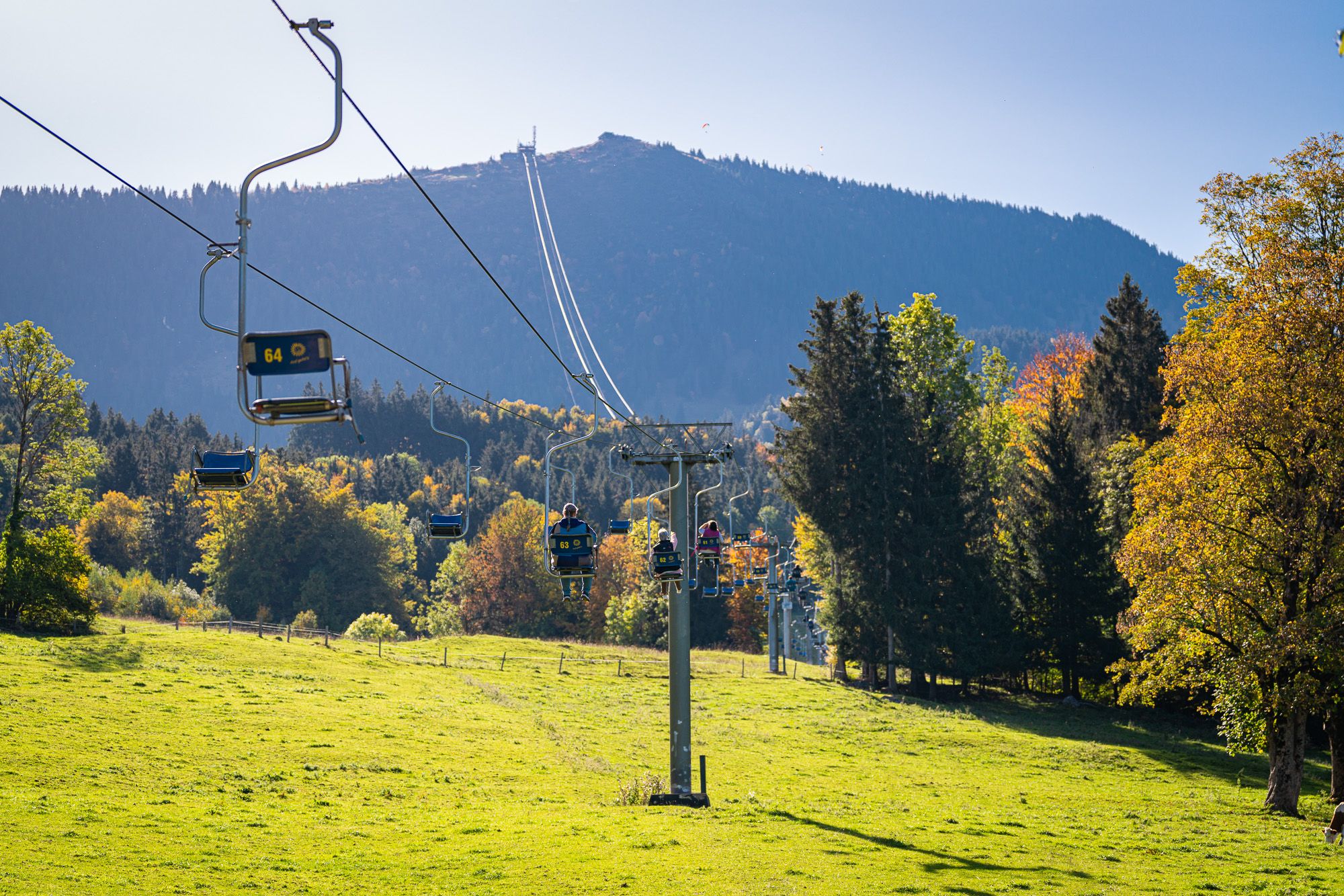 Sessellift der Hochriesbahn am Samerberg