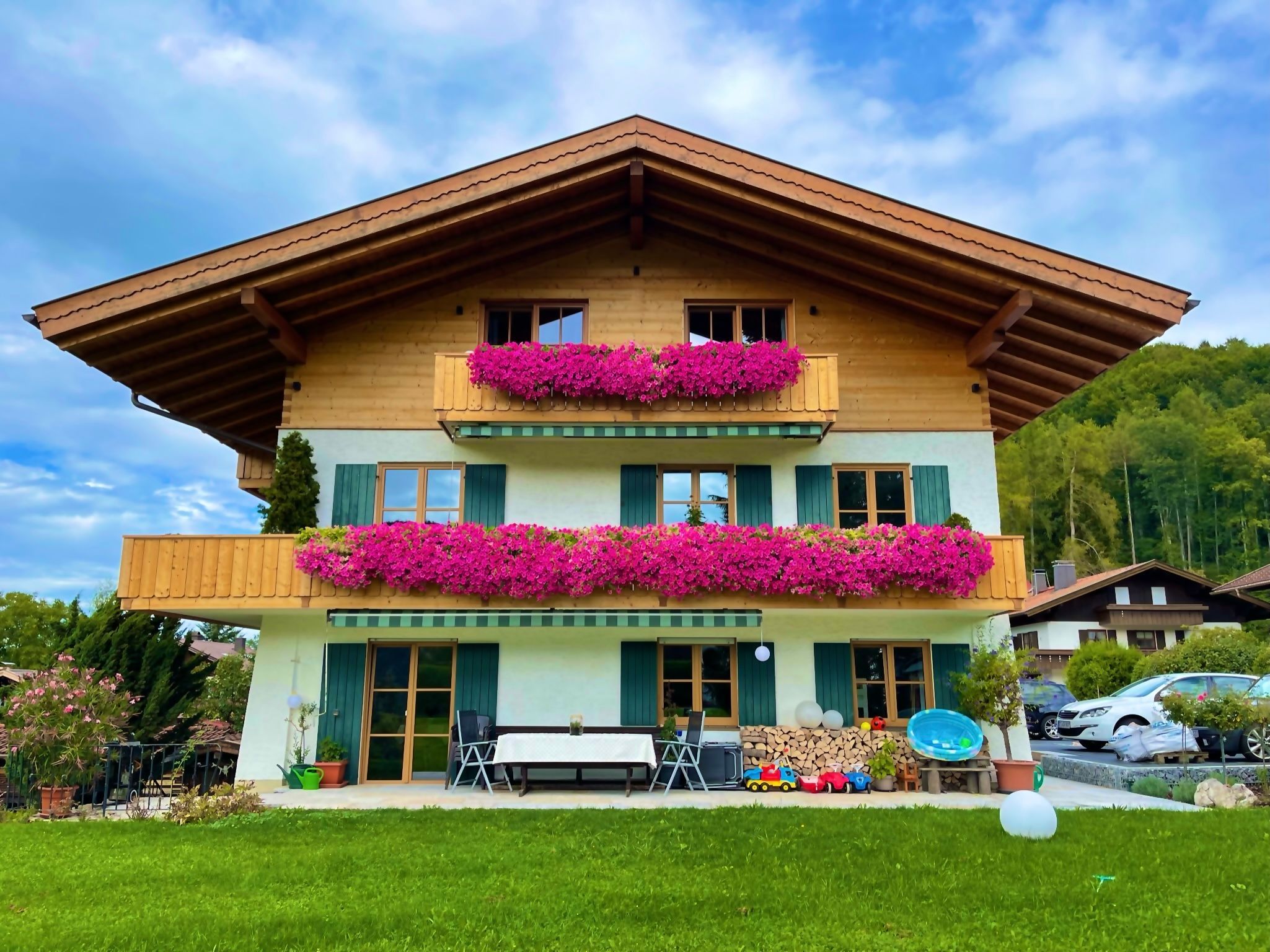 Südansicht Ferienwohnung am Nuss