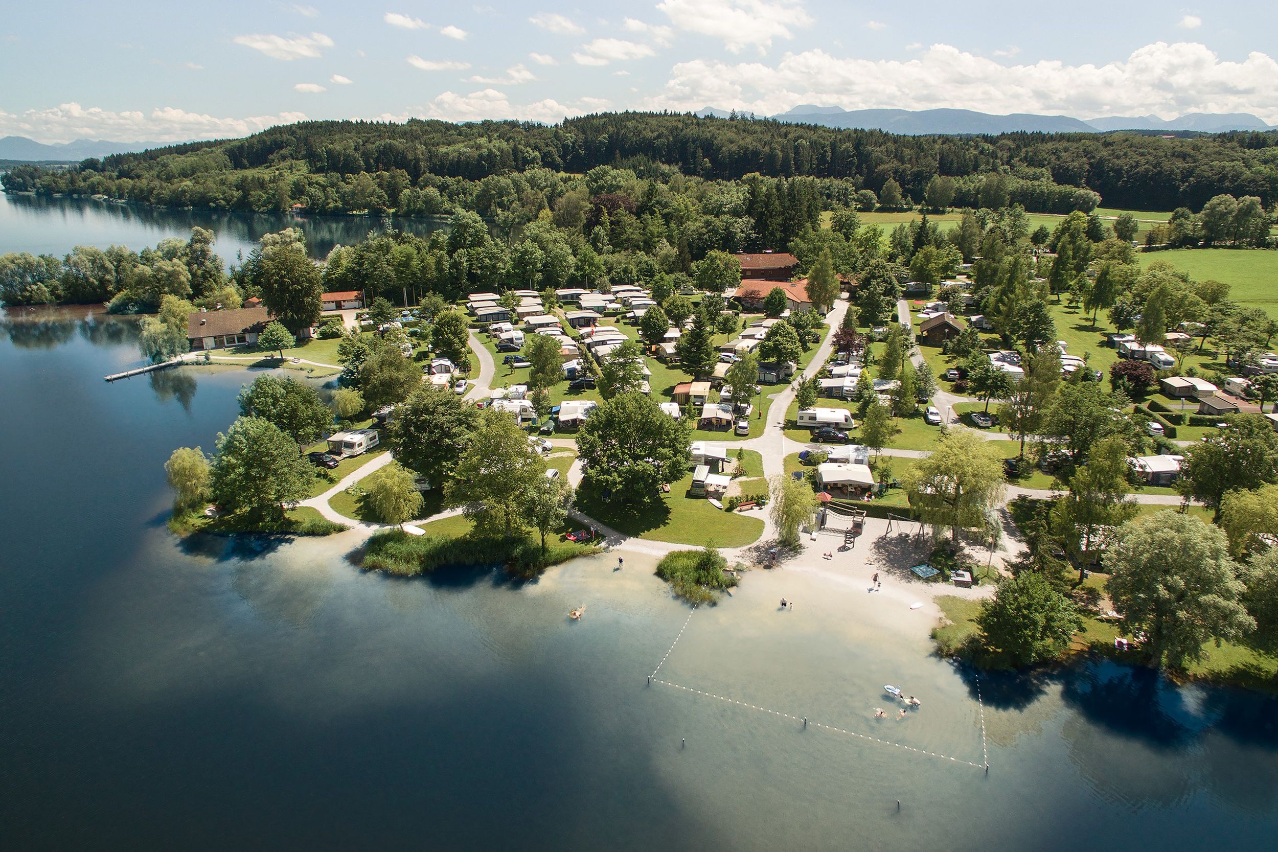 Camping Schwanenplatz Luftperspektive