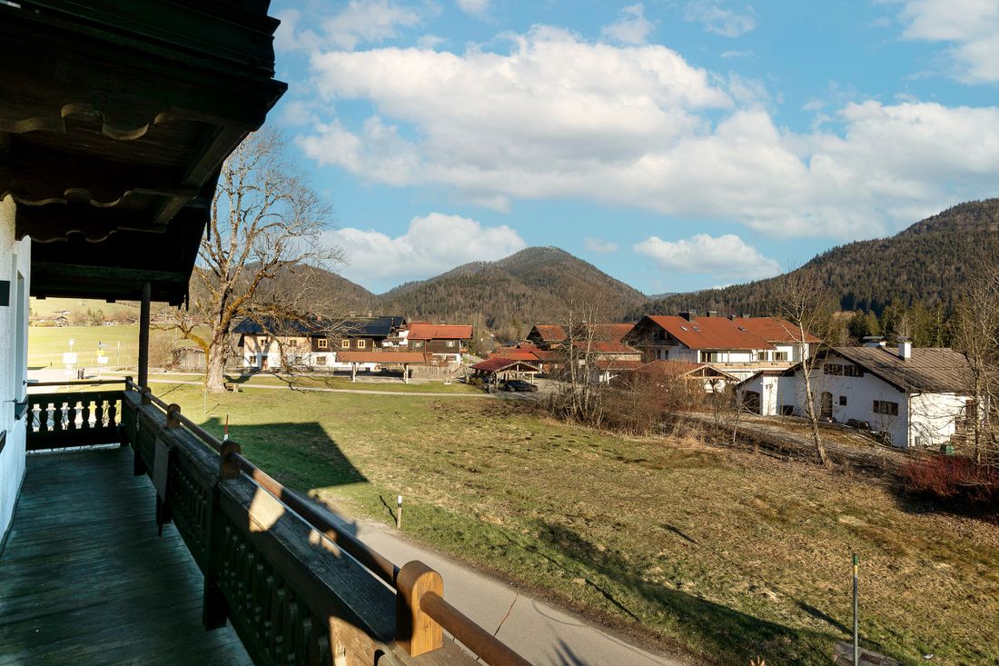 Blick vom Balkon