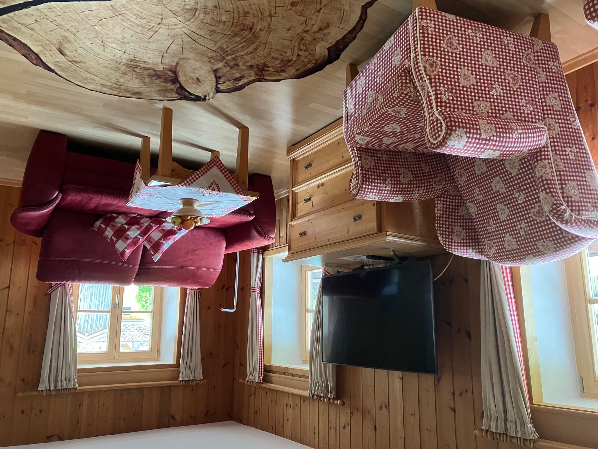 Wohnbereich Ferienwohnung Burgl