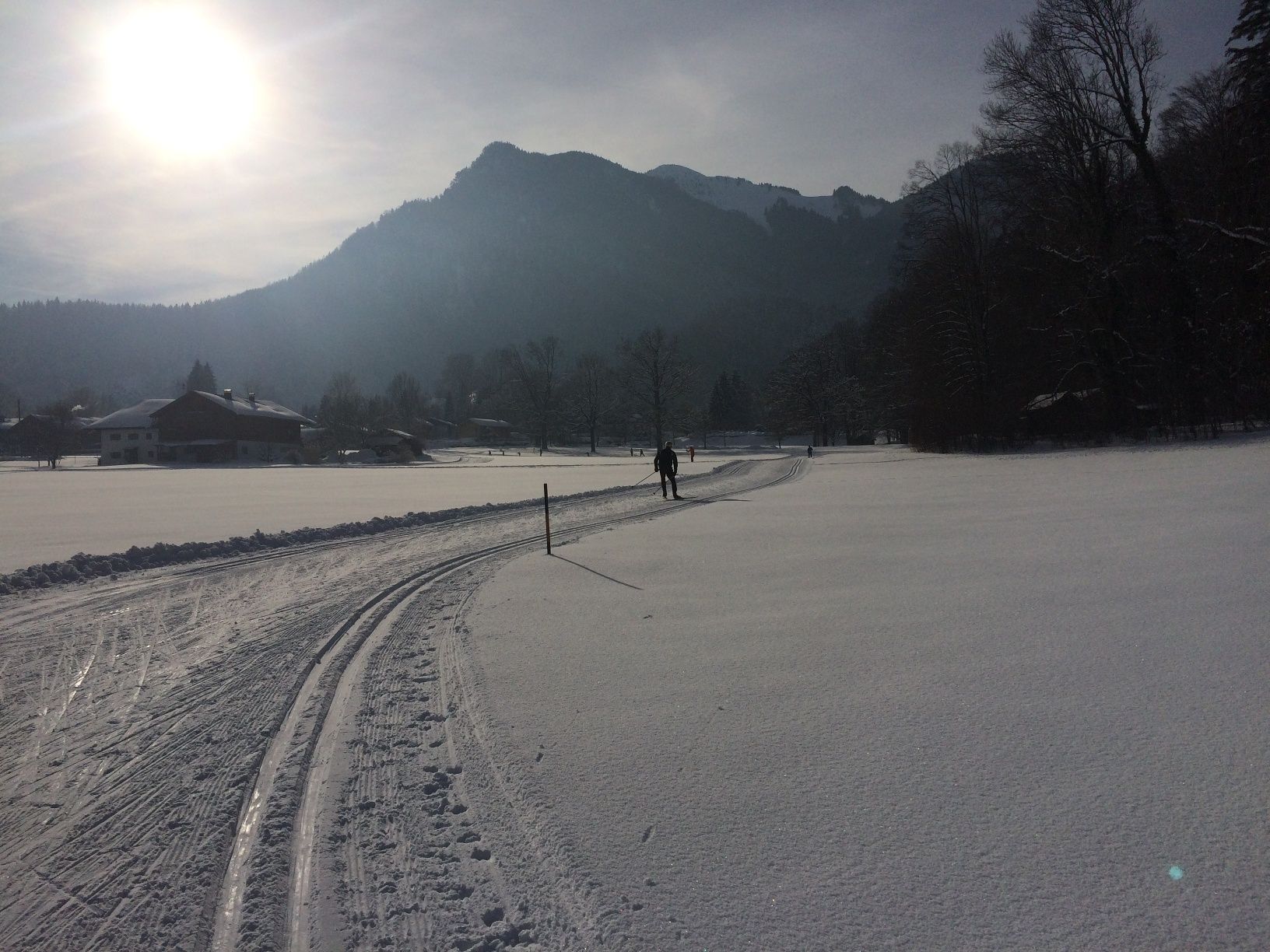 Berwiesen Loipe Richtung Niederfels