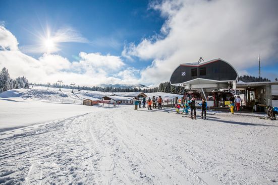 Bergstation des Skigebiets Winklmoosalm