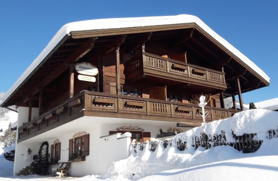 Das Alpenchalet im Winter