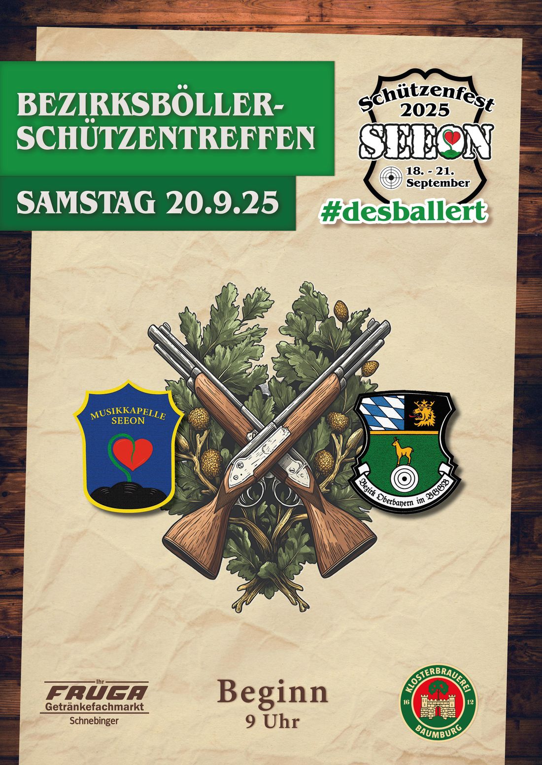 Bezirksböller-Schützentreffen Schützengesellschaft Seeon