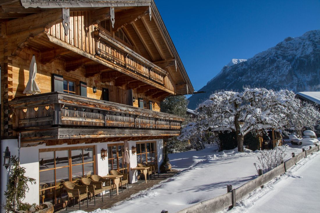 Terrasse im Winter