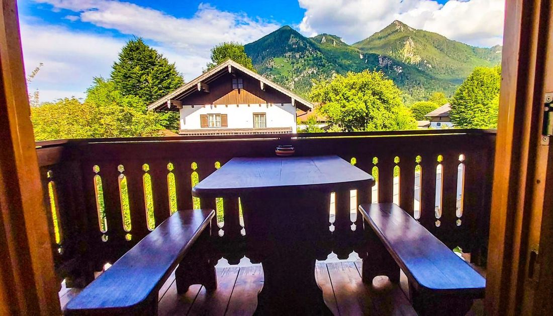 Ausblick vom Balkon
