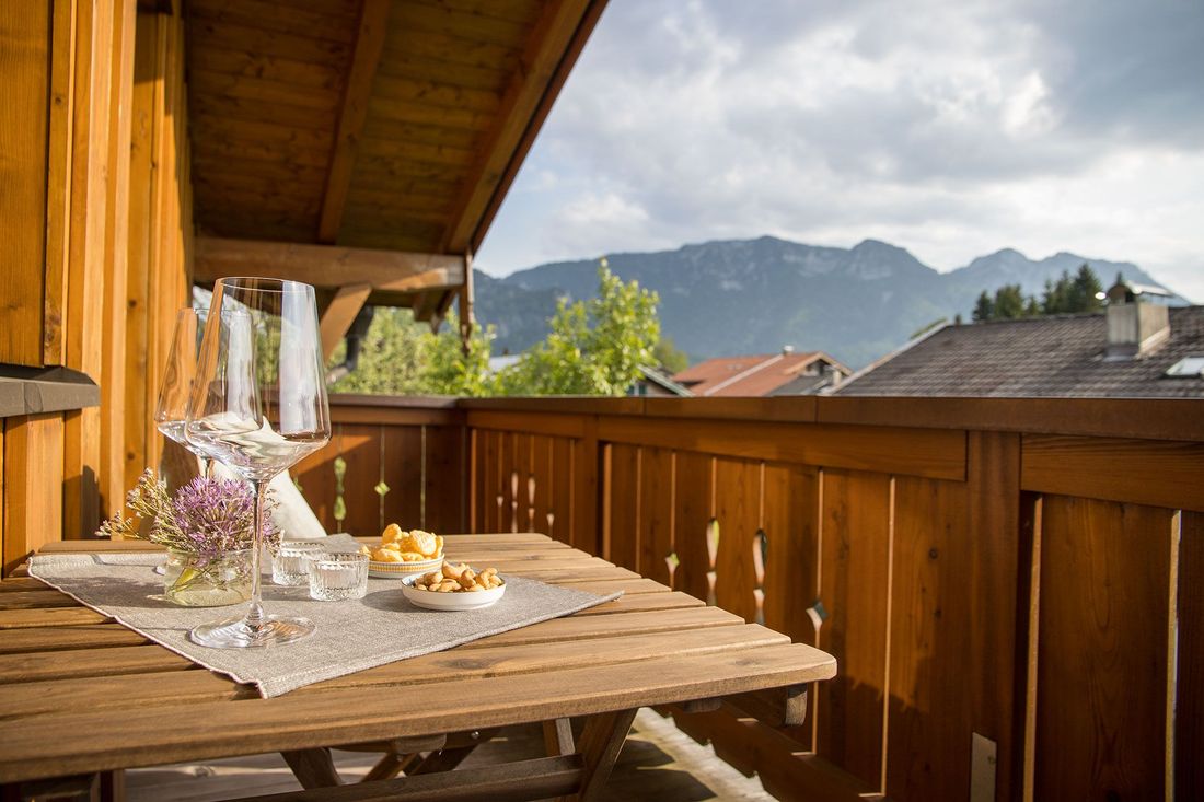 Blick vom Balkon