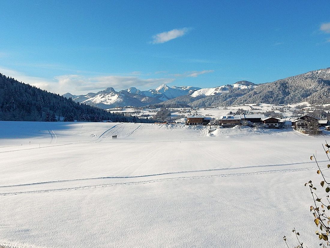 Enjoy perfectly groomed cross-country trails and winter hiking trails outside of our "Guesthouse Schönfeld" in winter...
