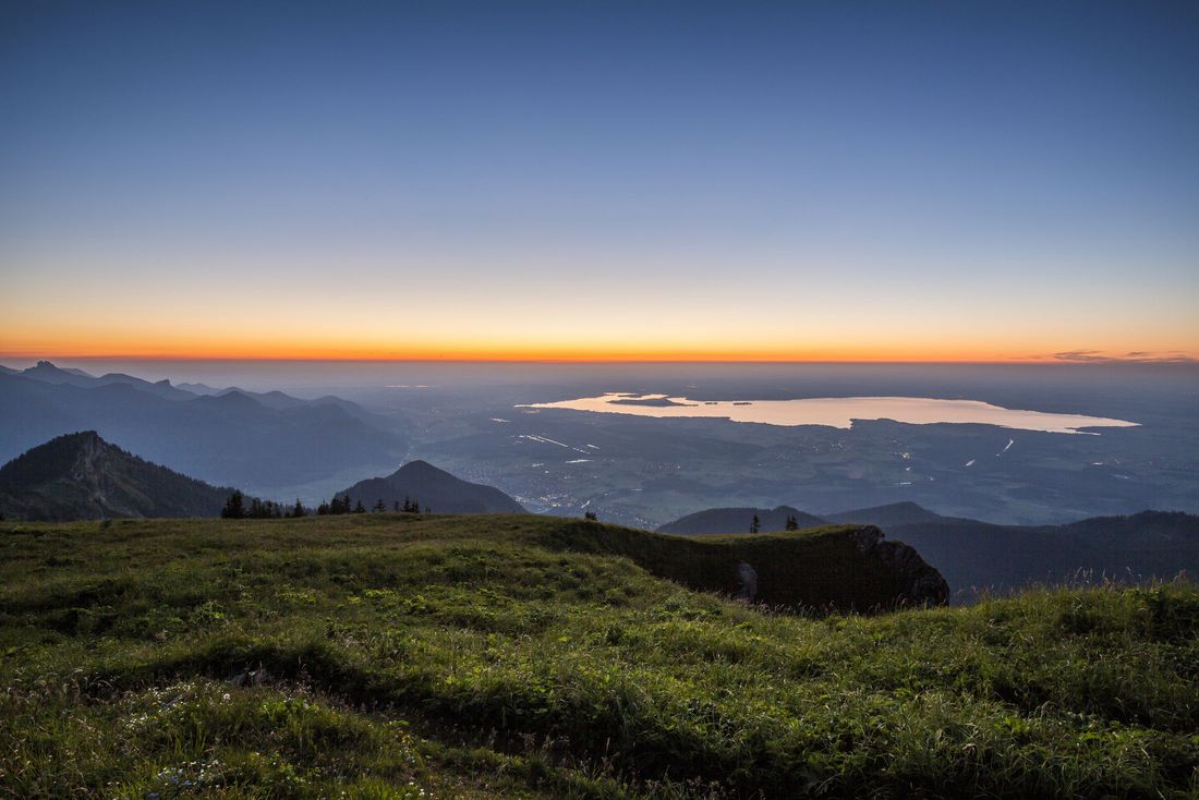 Blick auf den Chiemsee vom Hochgern