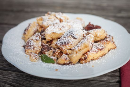 Kaiserschmarrn auf der Traunsteiner Hütte