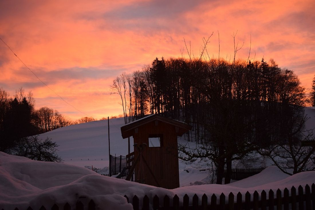 Blick vom Stall auf Spielplatz