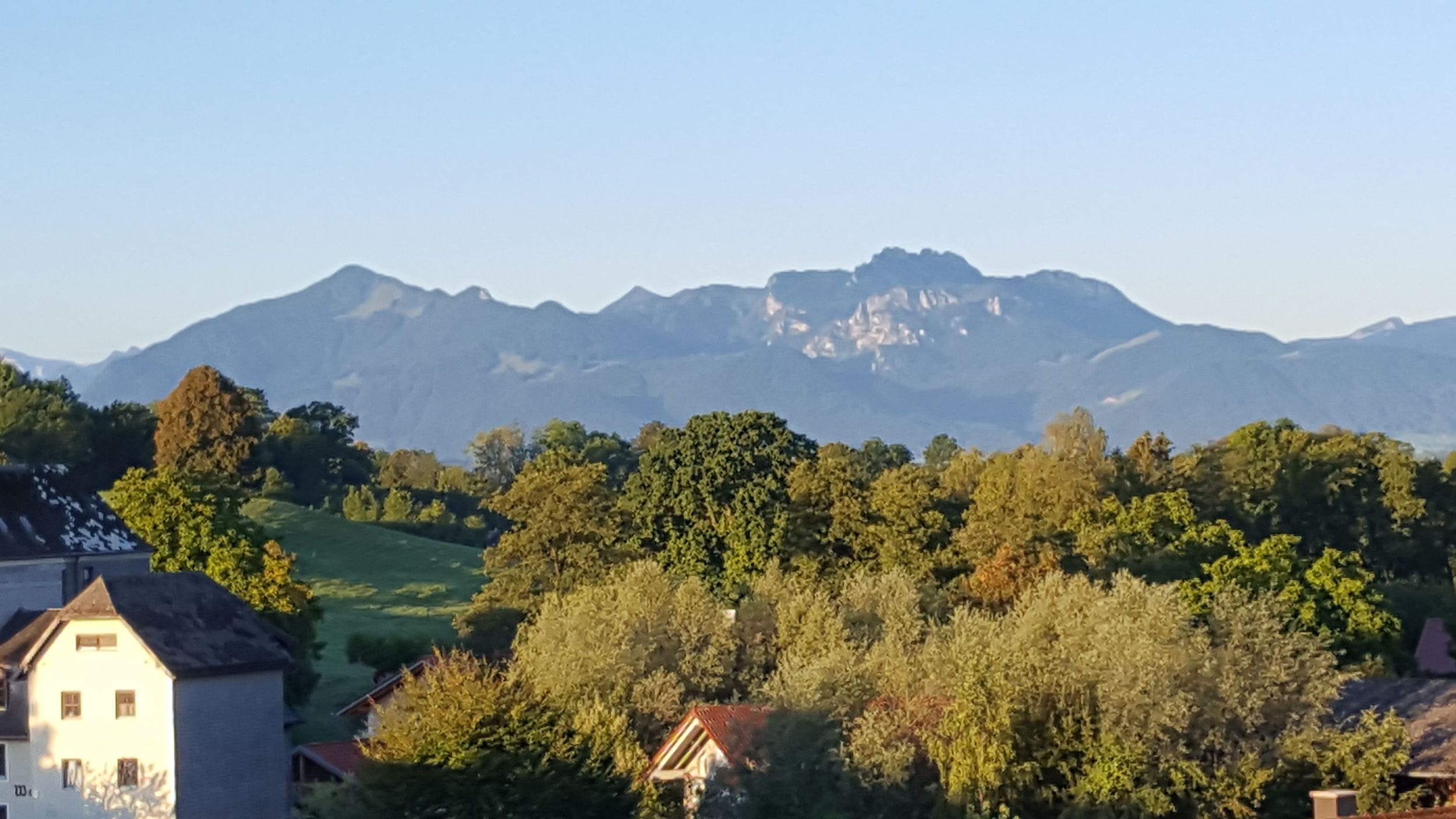 Blick von der Westterrasse Kampenwand