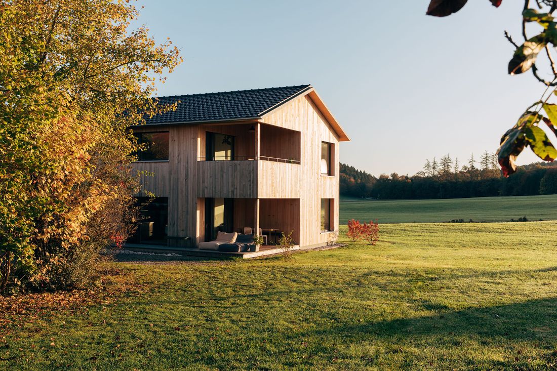 Ferienhaus Schmidhuber Süd-West-Ansicht