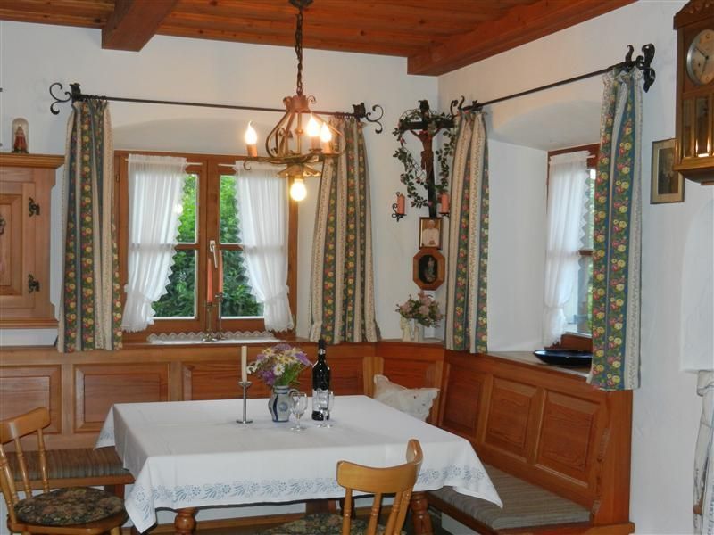 Our farmhouse parlor, which is used as a breakfast room and lounge