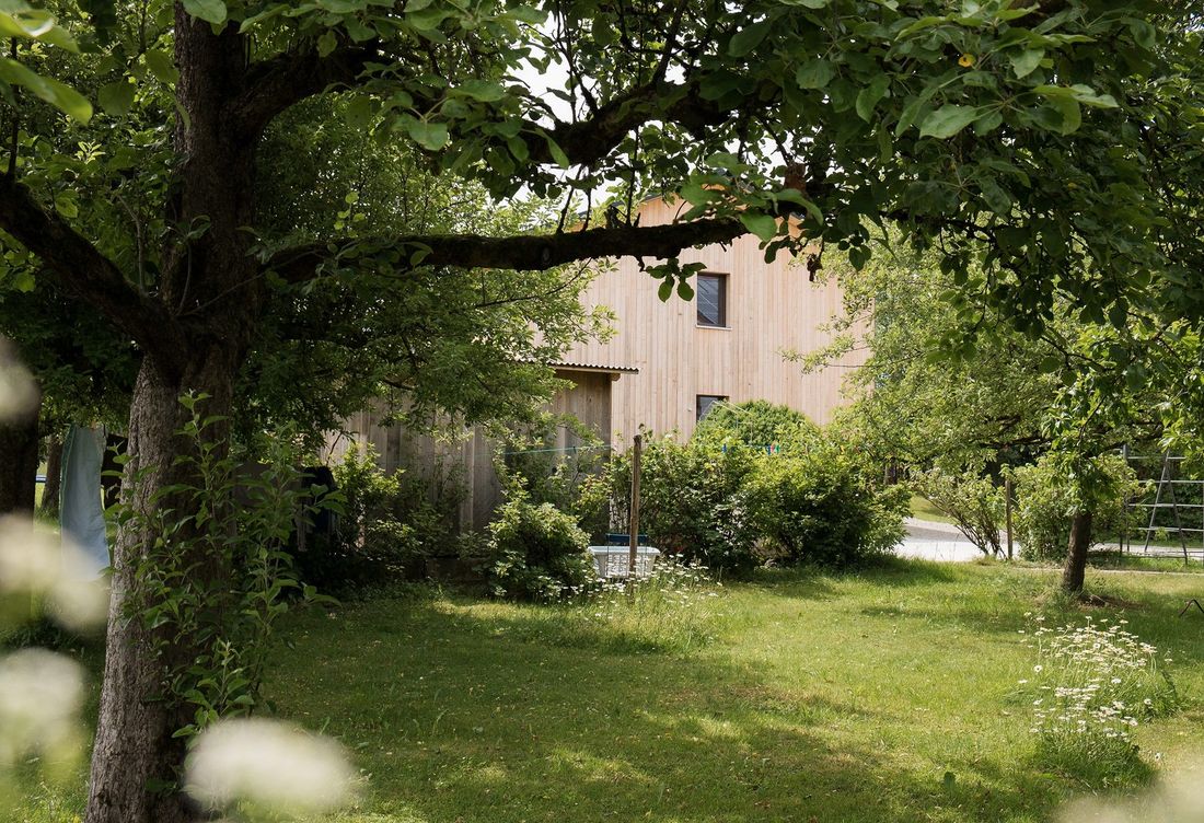 Blick auf das Ferienhaus
