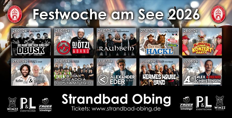 Tourist Info Banner Festwoche am See 2