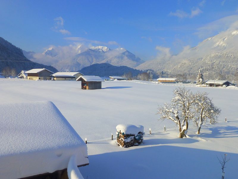Winter/ Ausblick vom Balkonzimmer
