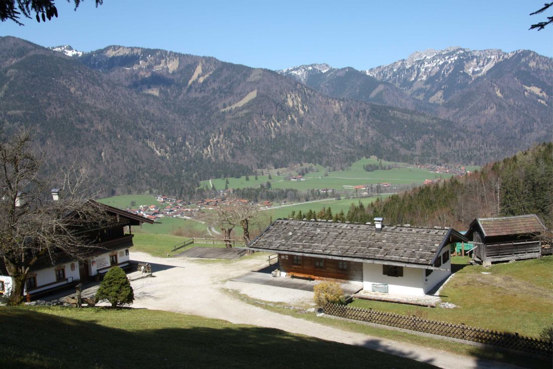 Blick auf den Streichen und Kampenwand