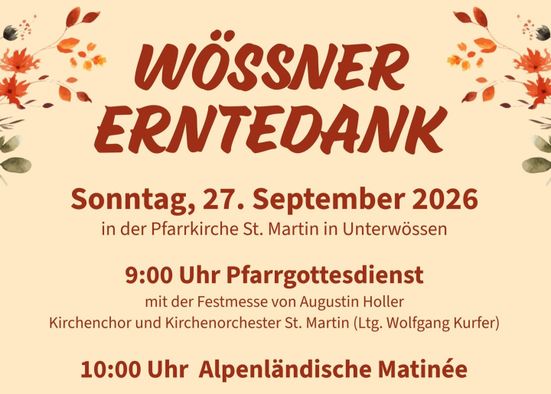 Wössner Erntedank
