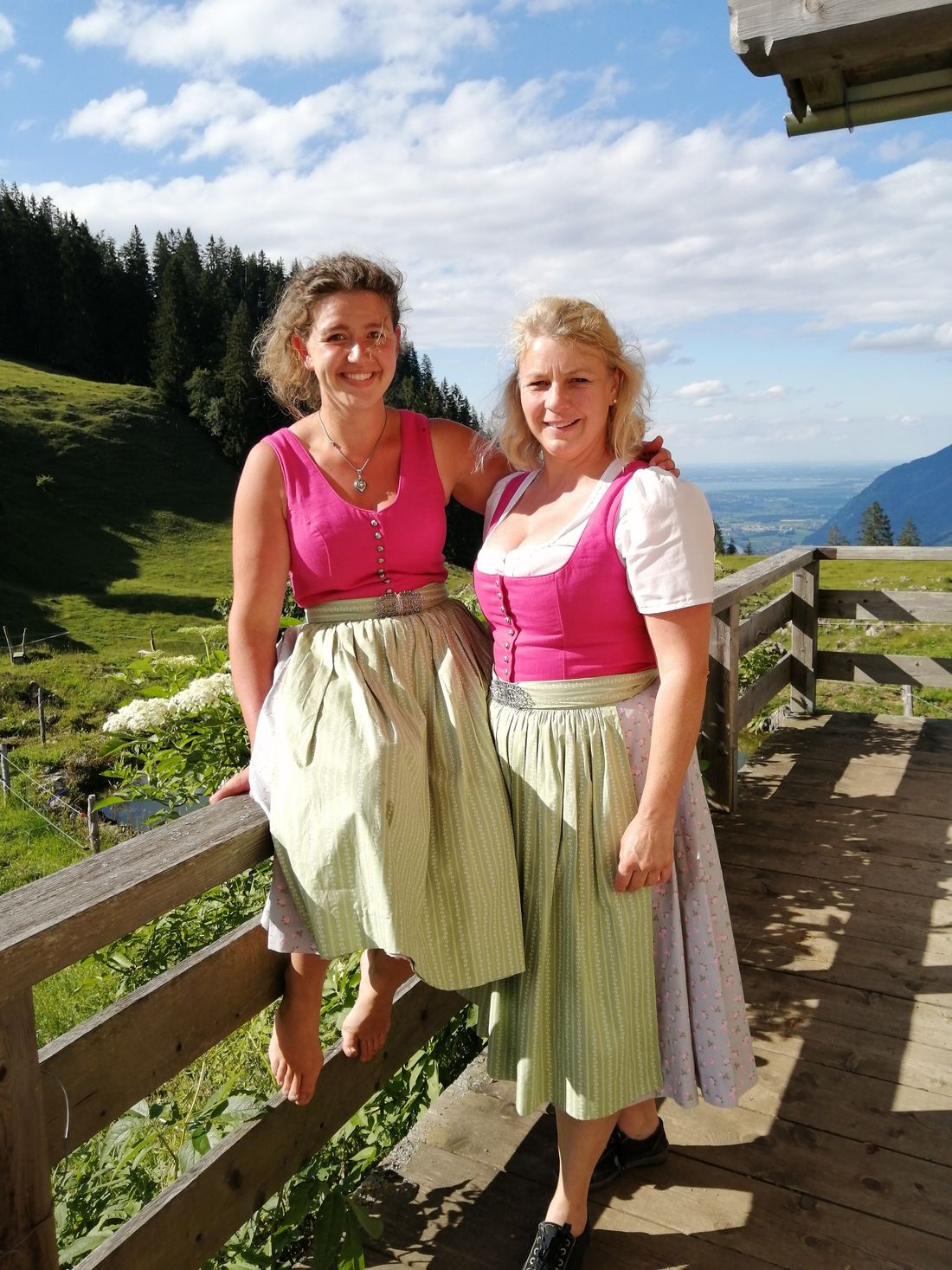 Die Gastgeberinnen auf der Stoibenmöseralm