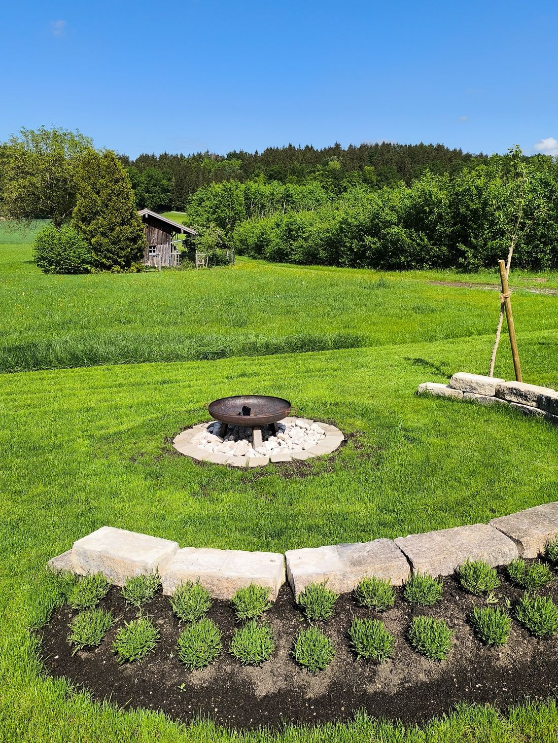 Garten mit Grillplatz, Ausblick