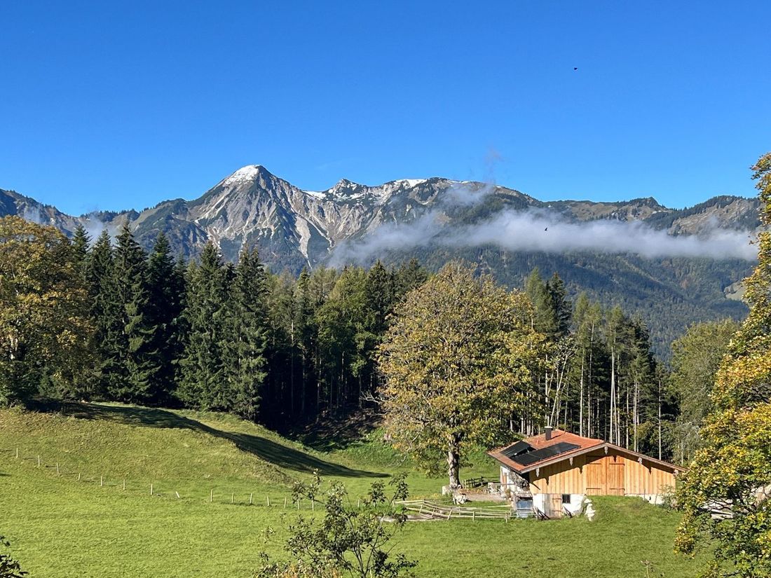 Blick über die Haideralm zum Geigelstein
