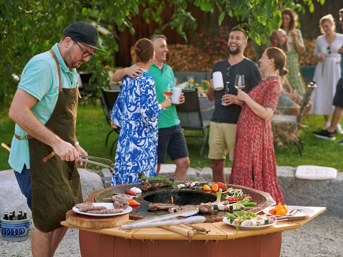 Grillstelle im Garten