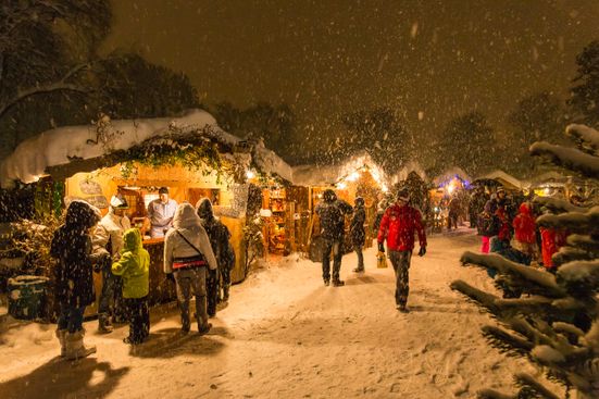 Rauhnachtsmarkt im Schnee